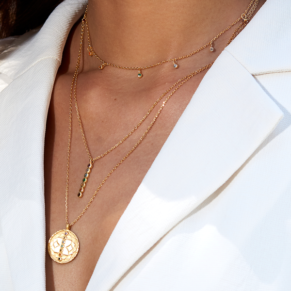 Satya Jewelry Aligned In Purpose Chakra Necklace