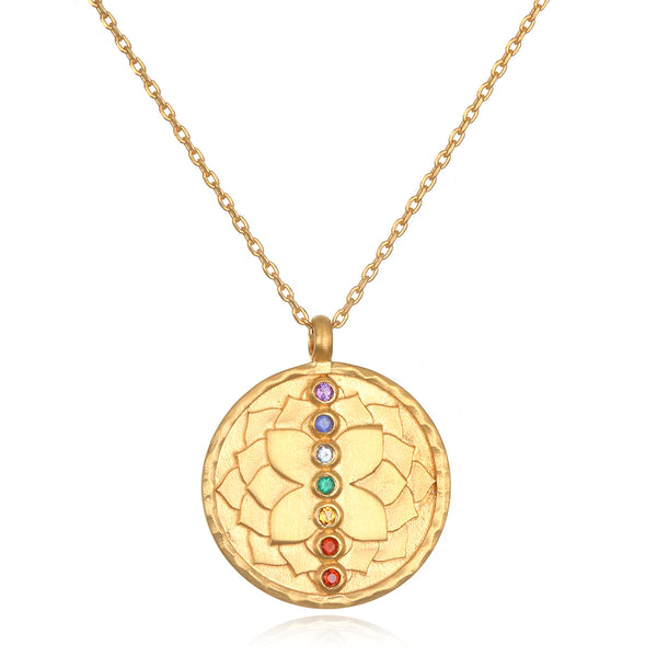 satya jewelry Aligned in Purpose Chakra Necklace