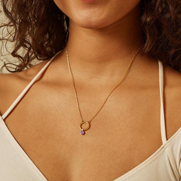 Satya Jewelry Amethyst Bezel Charm