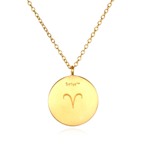 Satya Jewelry Aries Zodiac Necklace