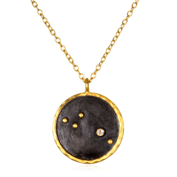 satya jewelry Aries Zodiac Necklace
