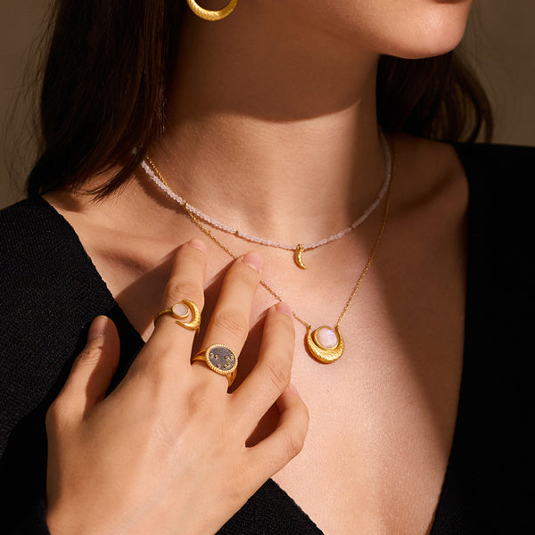 Satya Jewelry Awaken Intuition Moonstone Necklace