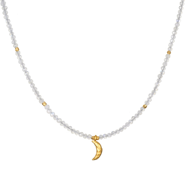 satya jewelry Awaken Intuition Moonstone Necklace