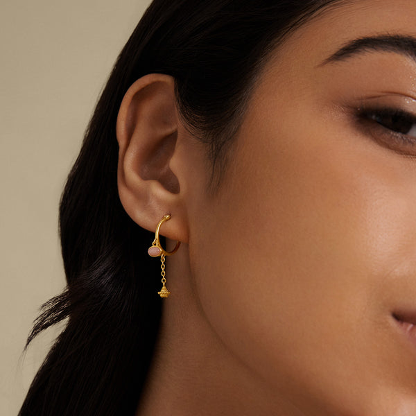 Satya Jewelry Balancing Energy Moonstone Earrings