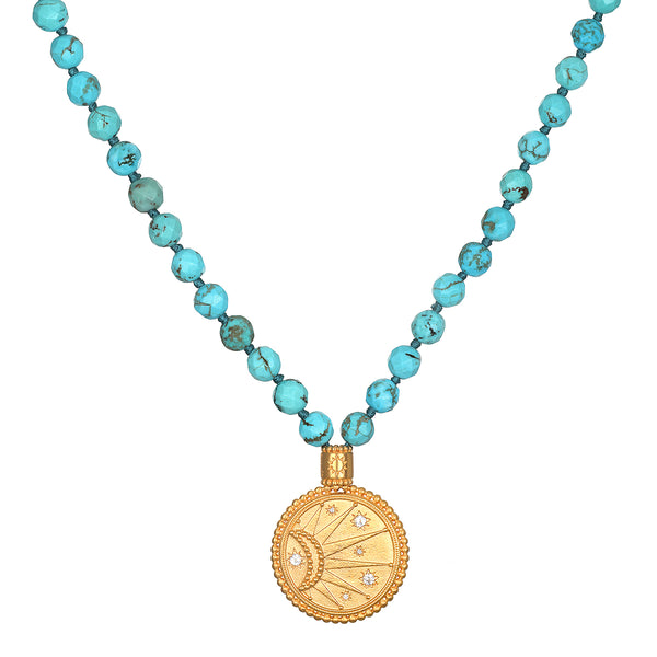 satya jewelry Beyond the Horizon Turquoise Mala