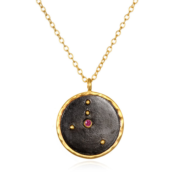 satya jewelry Cancer Zodiac Necklace