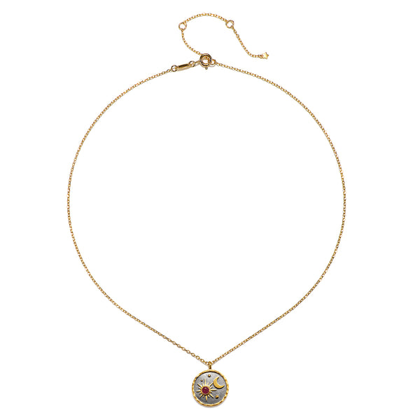 Satya Jewelry Celestial Birthstone Necklace - July