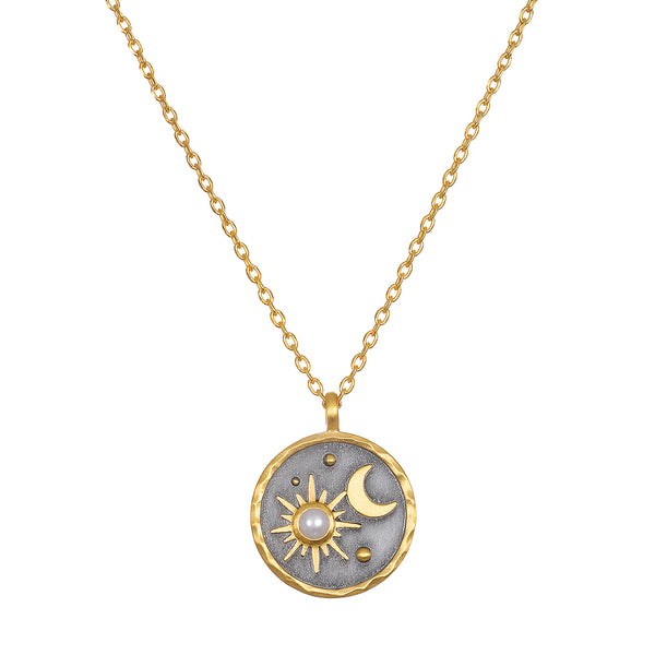satya jewelry Celestial Birthstone Necklace - June