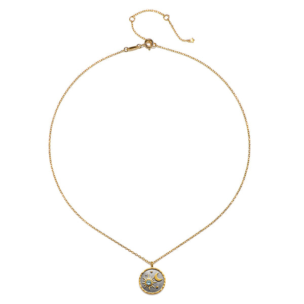 Satya Jewelry Celestial Birthstone Necklace - March