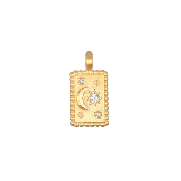 satya jewelry Celestial Rectangle Charm