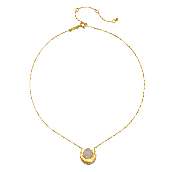 Satya Jewelry Cradled In Light Moonstone Necklace