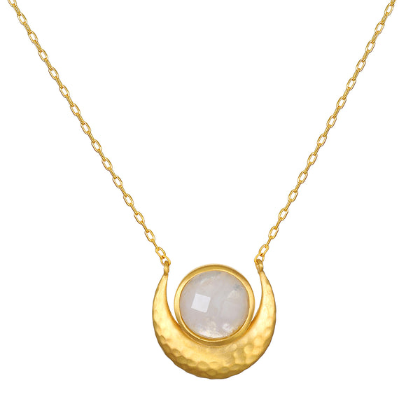 satya jewelry Cradled in Light Moonstone Necklace