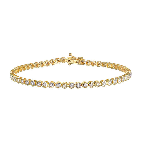 satya jewelry Diamond 14kt Gold Tennis Bracelet