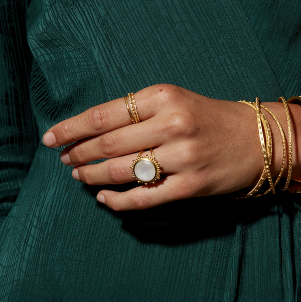 Satya Jewelry Drift Into Daydreams Moonstone Ring