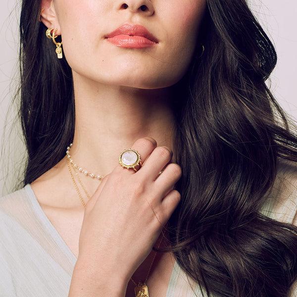 Satya Jewelry Drift Into Daydreams Moonstone Ring