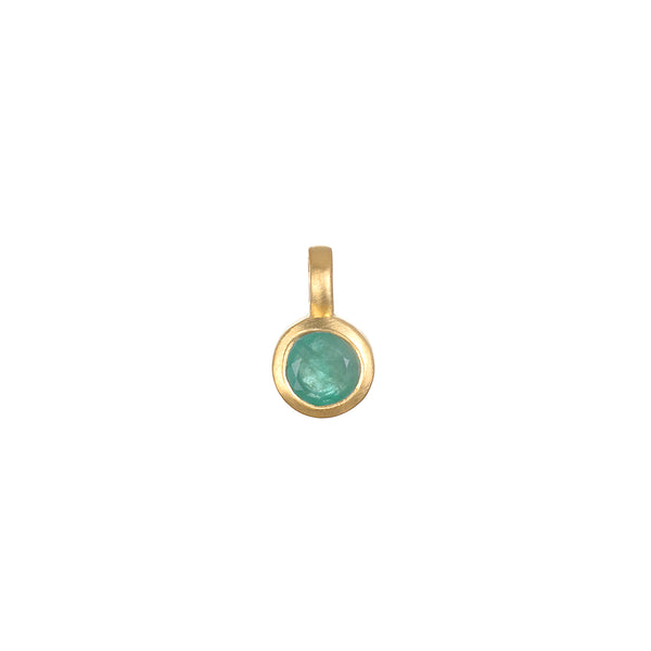 satya jewelry Emerald Bezel Charm