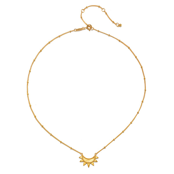 Satya Jewelry Emergence Gold Sunburst Necklace