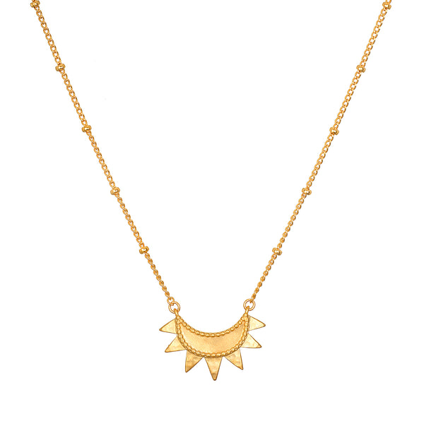 satya jewelry Emergence Gold Sunburst Necklace