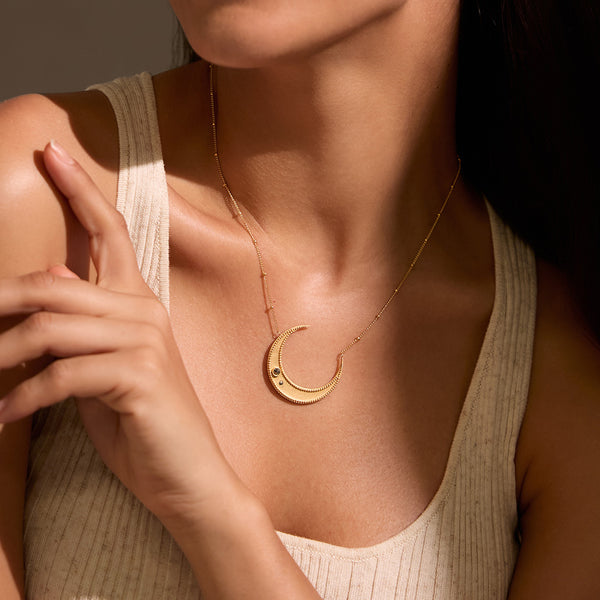 Satya Jewelry Eternal Guidance Moon Necklace