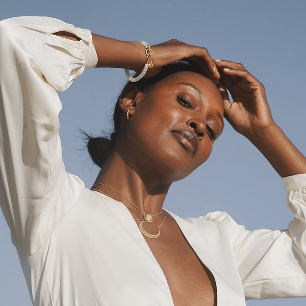 Satya Jewelry Eternal Guidance Moon Necklace