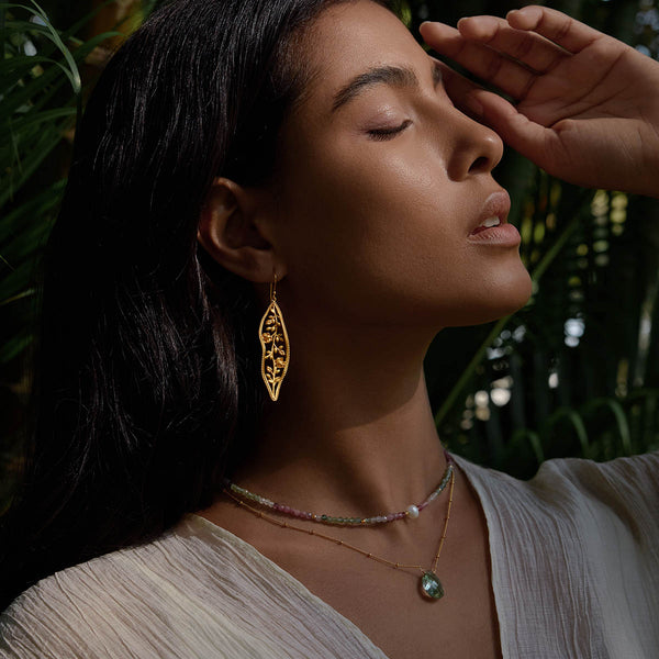 Satya Jewelry Expanding Beauty Lotus Earrings