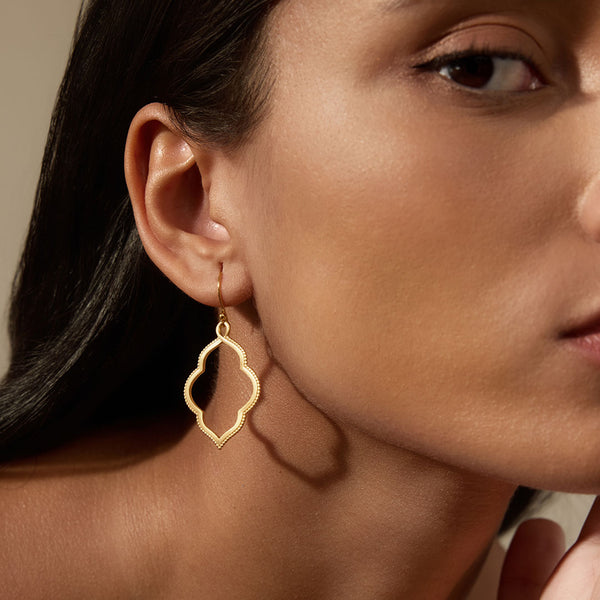 Satya Jewelry Full Bloom Lotus Petal Earrings