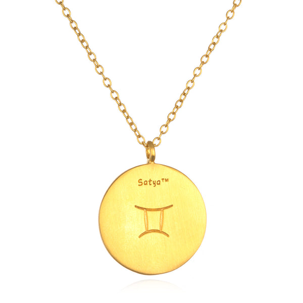 Satya Jewelry Gemini Zodiac Necklace