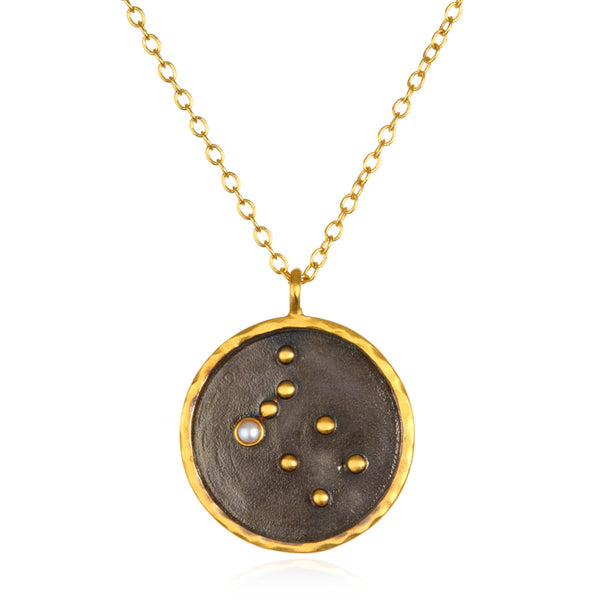 satya jewelry Gemini Zodiac Necklace