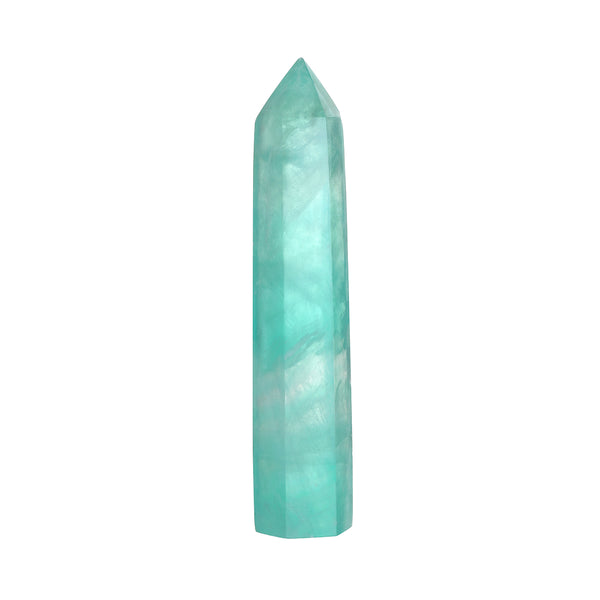 satya jewelry Green Fluorite Altar Crystal