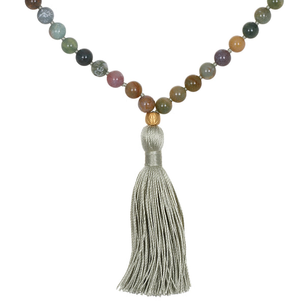 satya jewelry Grounding Fancy Jasper Gemstone Mala