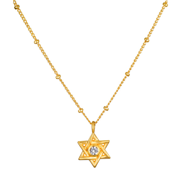 satya jewelry Guiding Faith Star of David Necklace