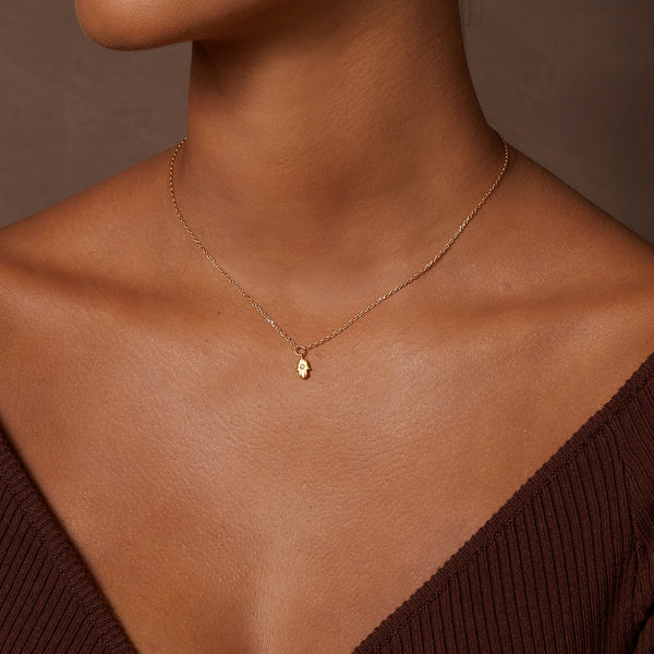 Satya Jewelry Guiding Hand Mini Hamsa Necklace