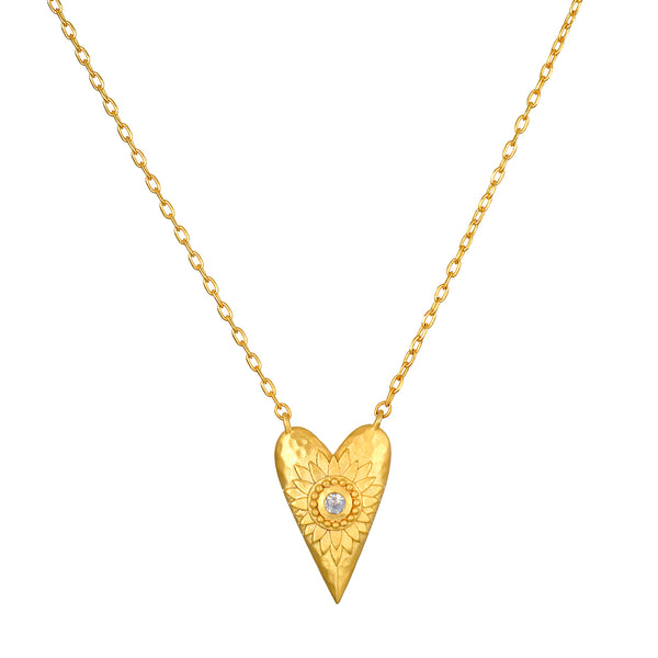 satya jewelry Infinitely Loved Heart Necklace