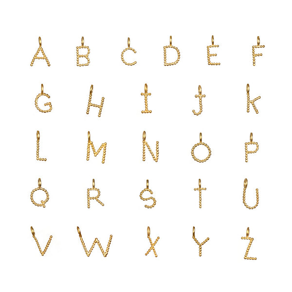 satya jewelry Initial Letter Charm