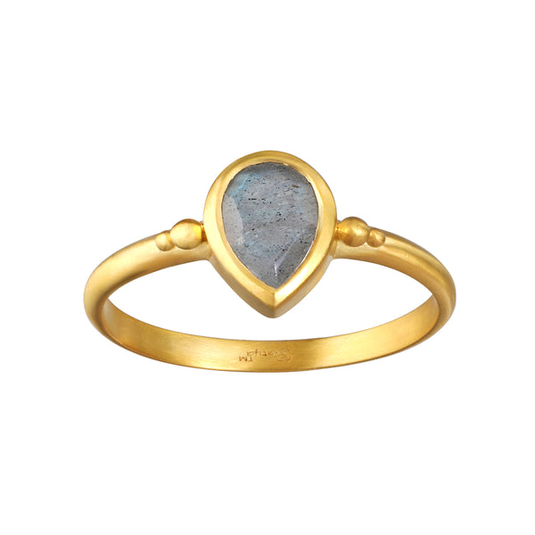 satya jewelry Inner Knowing Labradorite Pear Ring