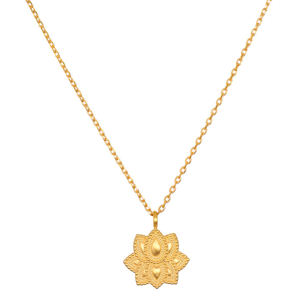 satya jewelry Journey Forward Lotus Gold Necklace
