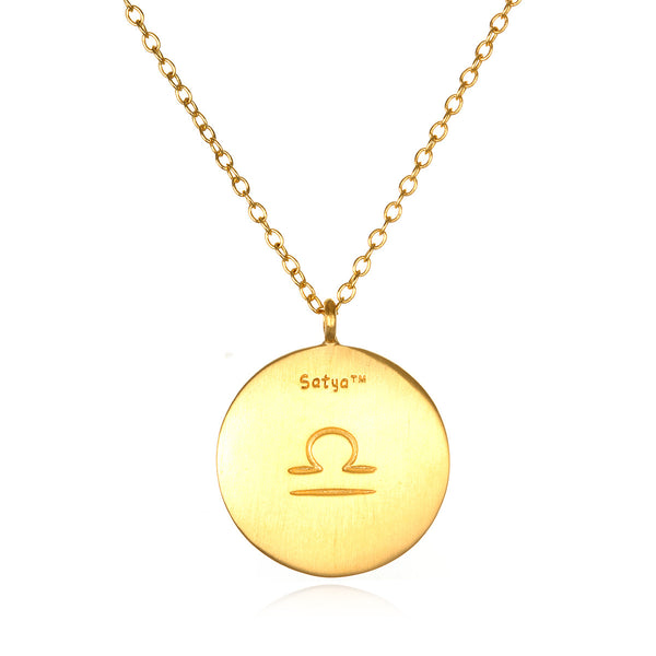 Satya Jewelry Libra Zodiac Necklace