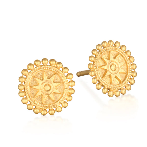 satya jewelry Limitless Stud Earrings Gold