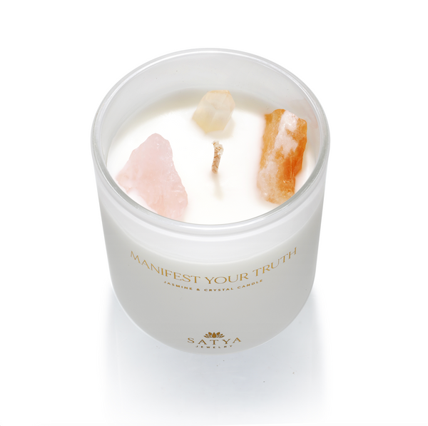 Satya Jewelry Manifest Your Truth Intention Candle