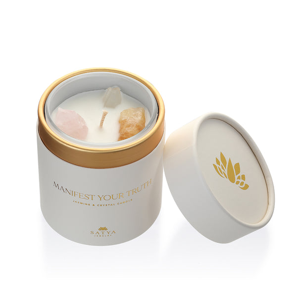 Satya Jewelry Manifest Your Truth Intention Candle