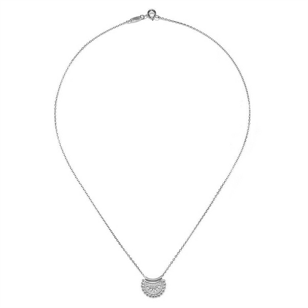 Satya Jewelry Mini Mandala Silver Necklace