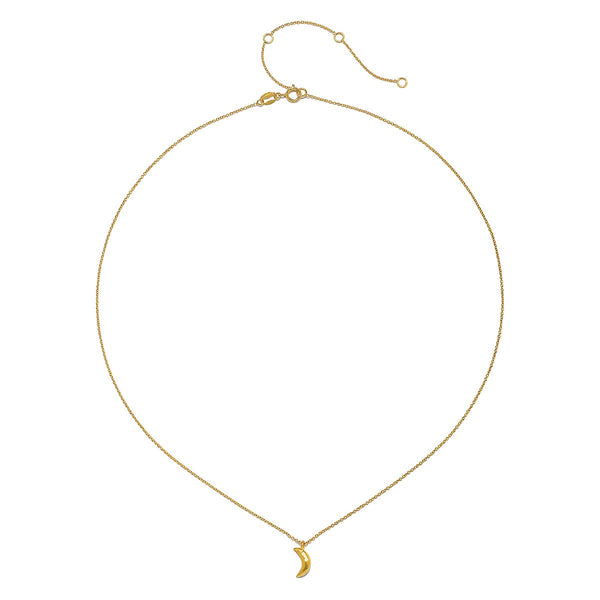 Satya Jewelry Moon 14kt Gold Pendant Necklace