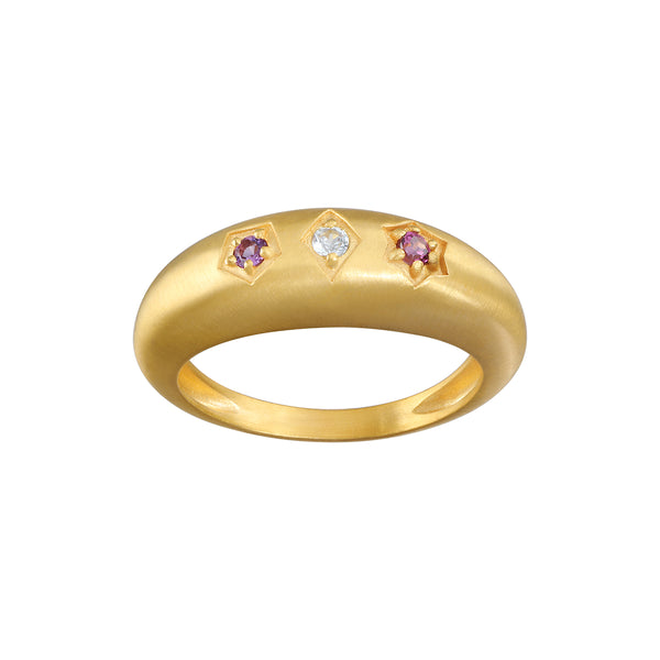 satya jewelry Multi Stone Ring Size 7