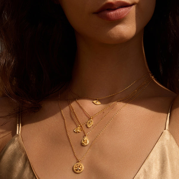 Satya Jewelry New Dawn Lotus Necklace