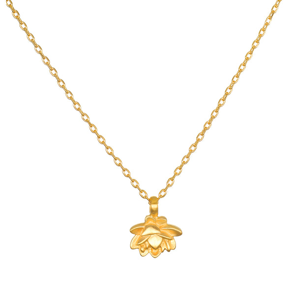 satya jewelry New Dawn Lotus Necklace