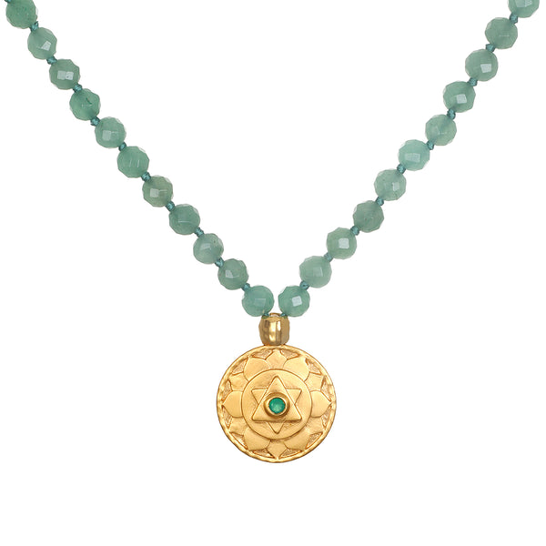 satya jewelry Open to Love Chakra Mala