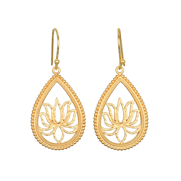 satya jewelry Open to Possibilities Lotus Earrings