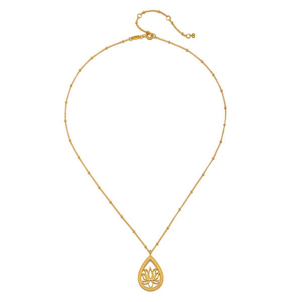 Satya Jewelry Open To Possibilities Lotus Necklace
