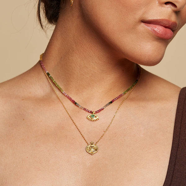 Satya Jewelry Peaceful Buddha Gold Necklace