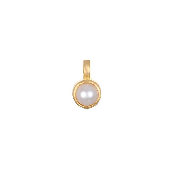 satya jewelry Pearl Bezel Charm